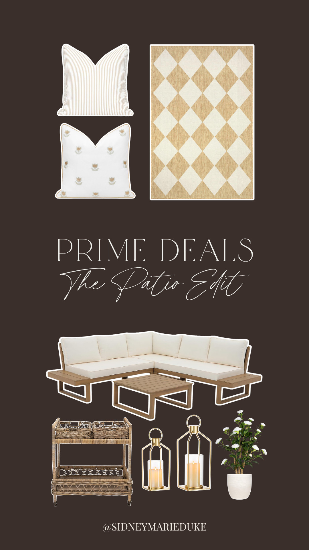 If you've been thinking about updating your outdoor space, now's the time!! Sharing some of my favorite patio finds included in the Prime Day deals🥰





Sale alert, amazon prime day, outdoor furniture, throw pillows, fake plants, flowers, bar cart, lanterns, outdoor rug, good deals, discount, sidneymarieduke 

 #LTKHome #LTKSaleAlert