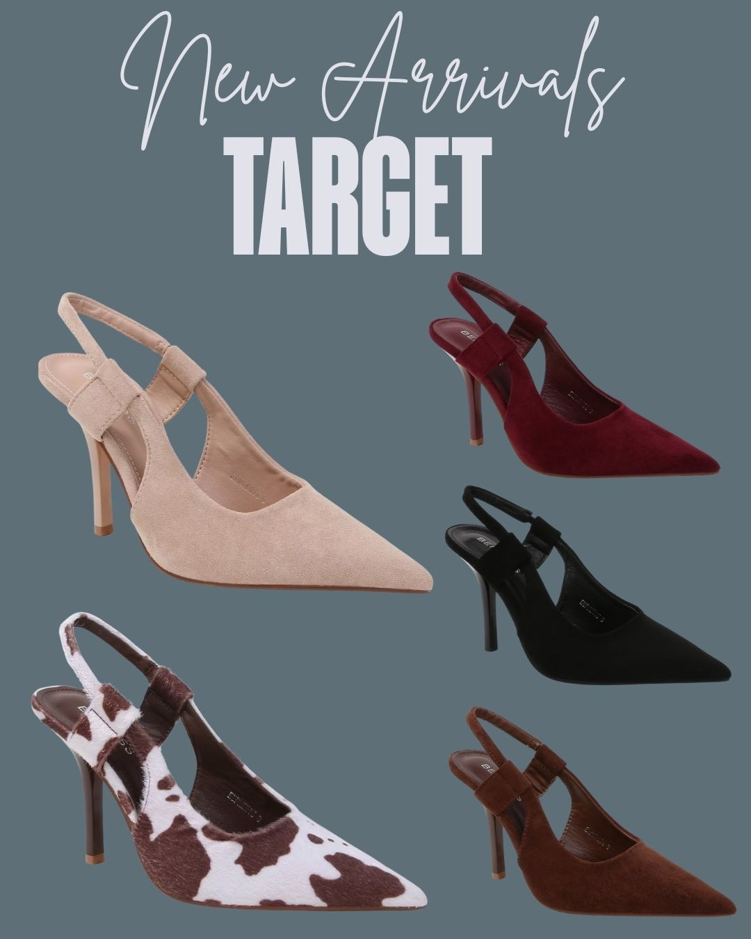 New Heels at Target!

These are gorgeous!

Suede heels, cow print heels, sling backs, brown suede heels, black suede heels

#LTKFindsUnder50 #LTKWorkwear #LTKFindsUnder100