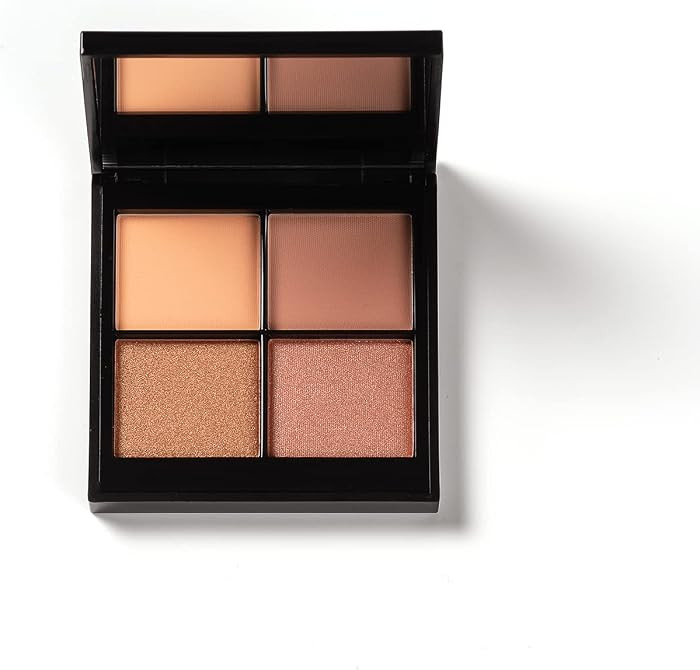 PHASE ZERO Makeup Quad Eyeshadow Palette - Santorini - 5.2g / 0.183 Oz. - Pigmented, Pink-Hued Ey... | Amazon (US)