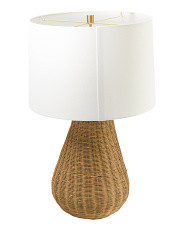 18x29in Double Pull Abaca Handwoven Metal Table Lamp | Home | Marshalls | Marshalls