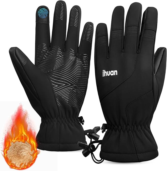 ihuan Kids Winter Waterproof Ski Gloves, Snowboarding Touchscreen Cycling Gloves for Boys Girls A... | Amazon (US)