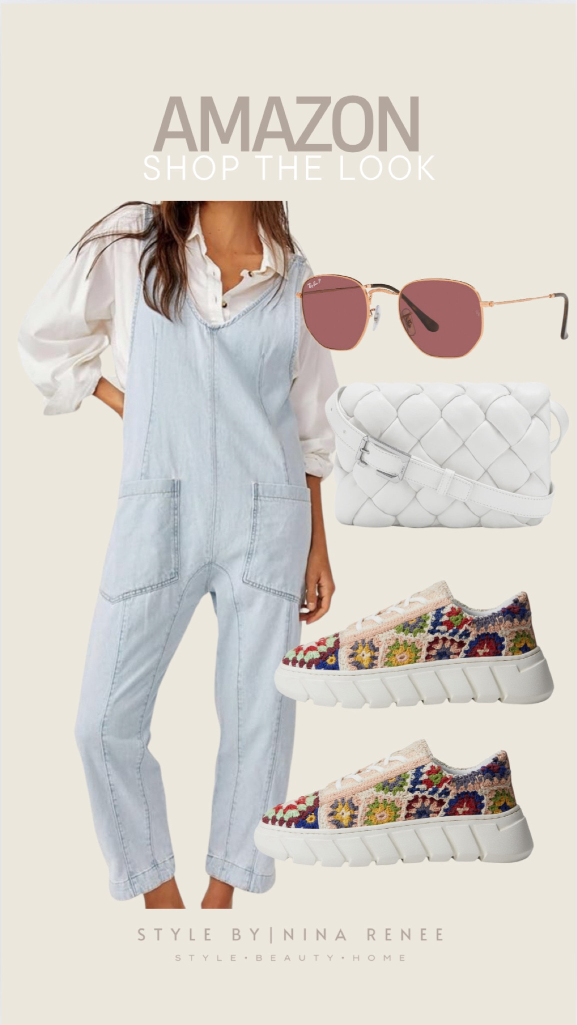 Amazon shop the look! 

Sunglasses, jumpsuit, sneakers, shoes, summer style 



#LTKShoeCrush #LTKStyleTip #LTKItBag