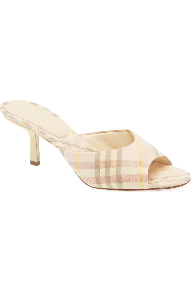 Mews Check Slide Sandal (Women) | Nordstrom