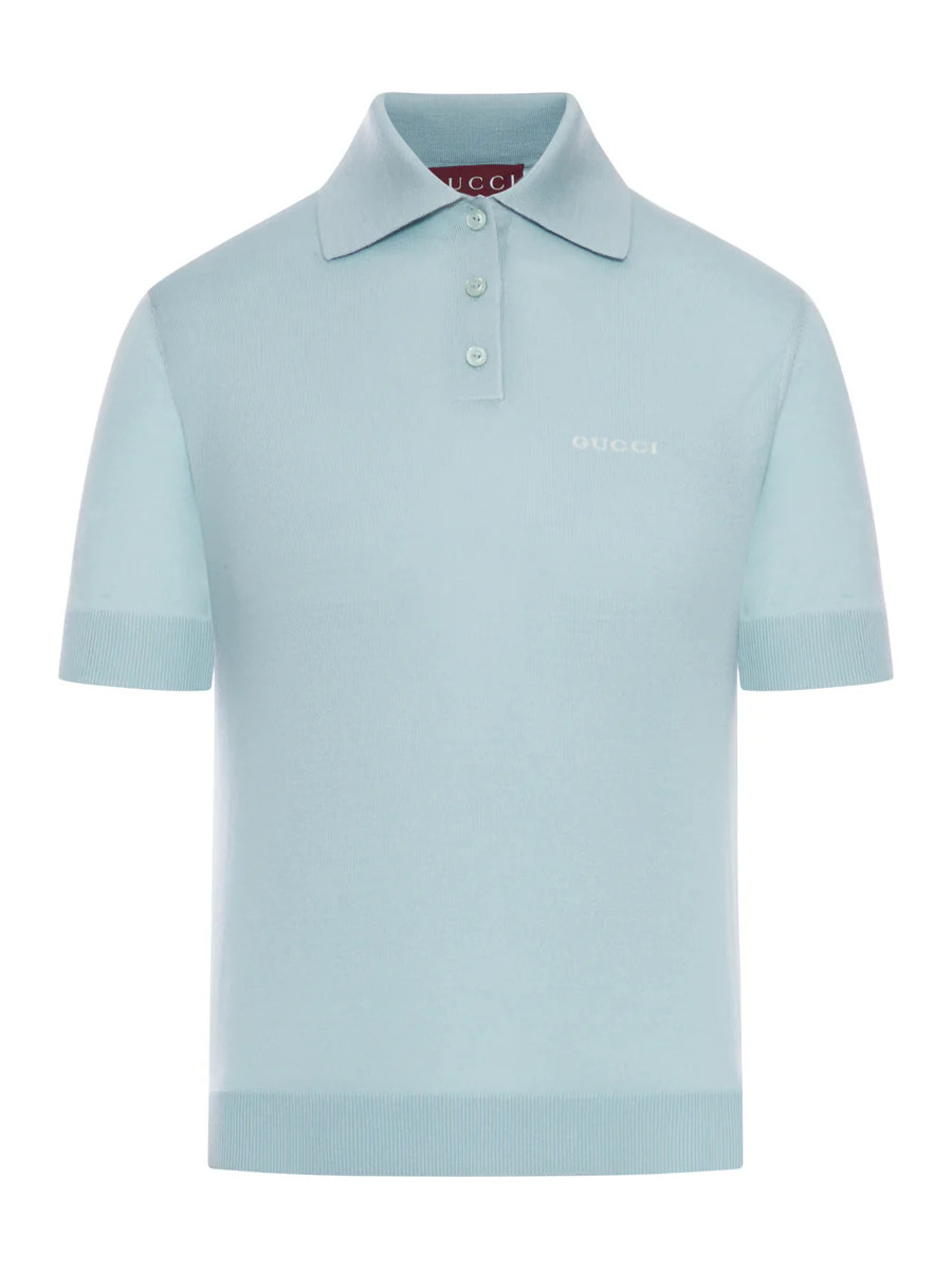 WOOL AND SILK KNITTED POLO SHIRT | Suitnegozi INT