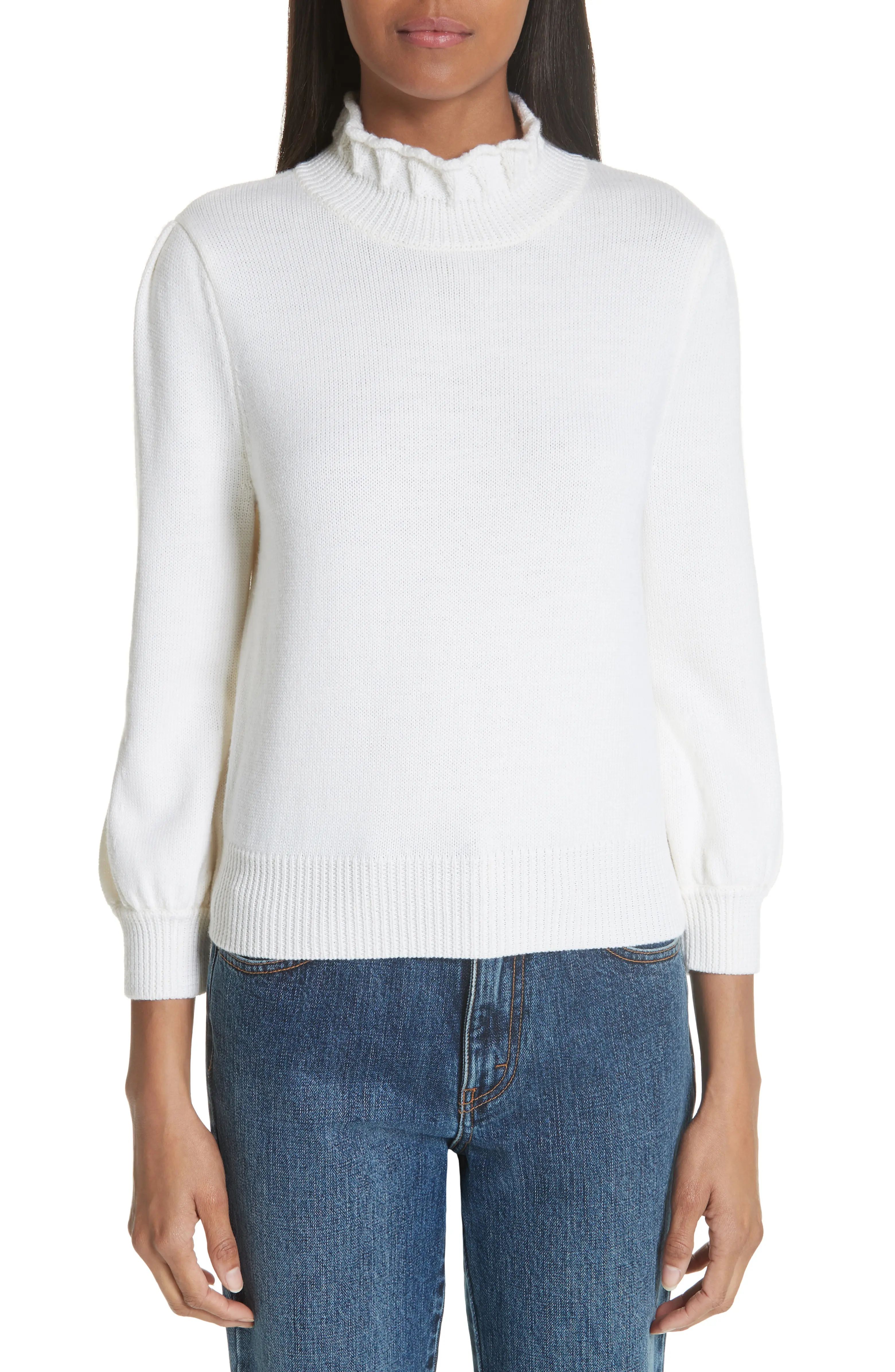 Essentials High Collar Wool Sweater | Nordstrom