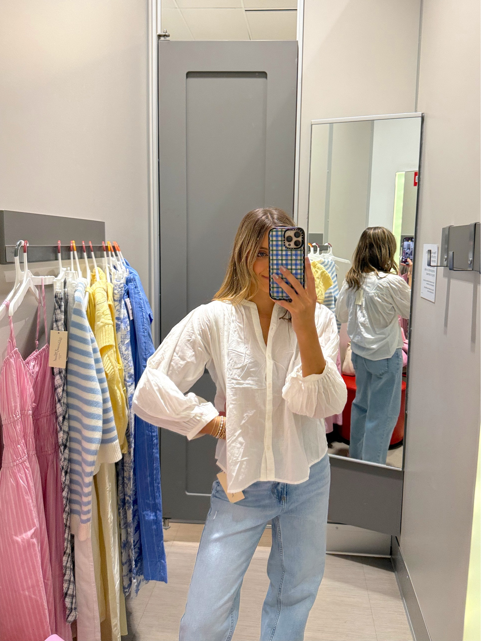 spring outfit ideas from targets new arrivals 💛 wearing an XS in this blouse 