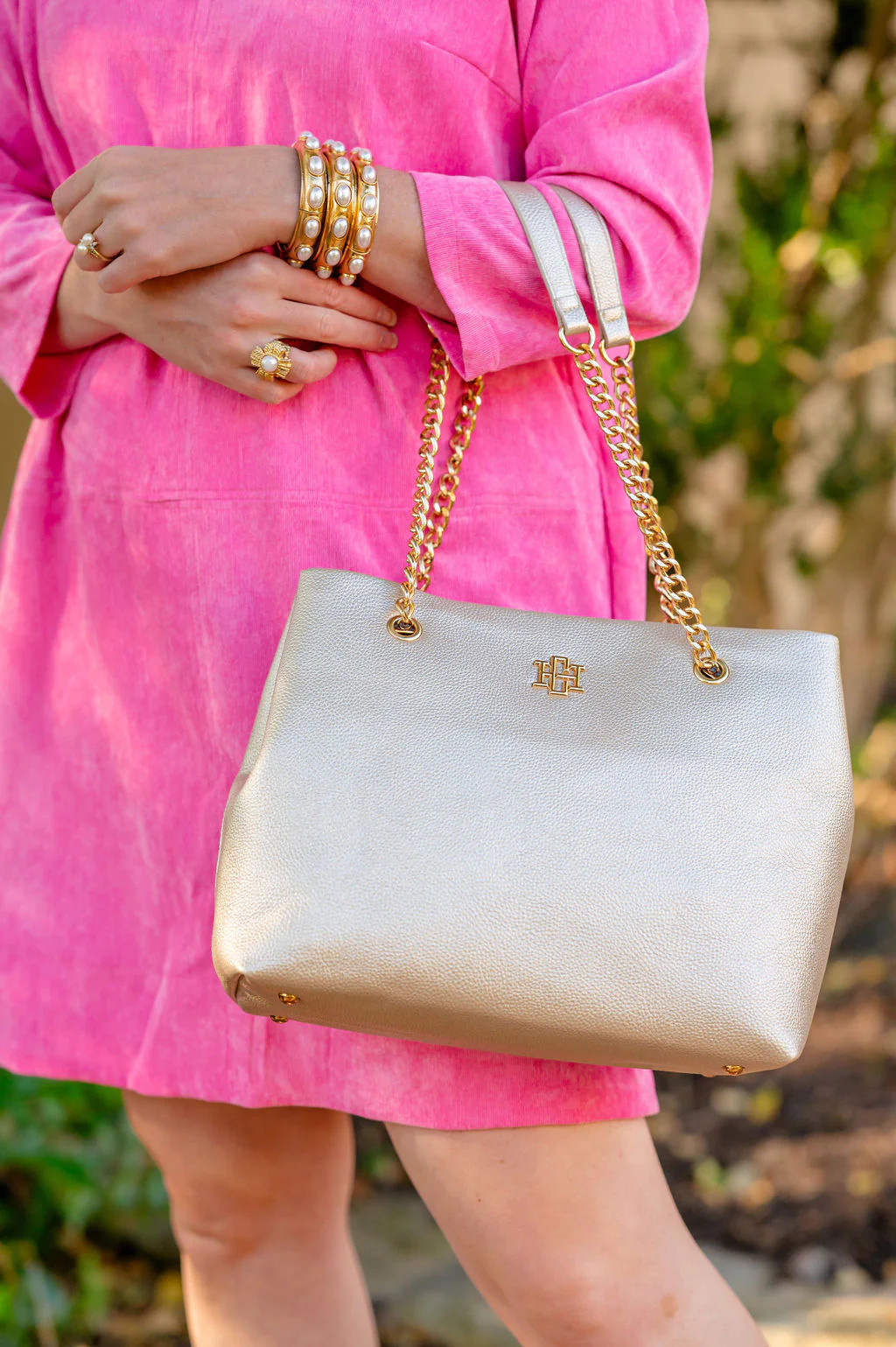 Blair Tote Pearl | Caroline Hill
