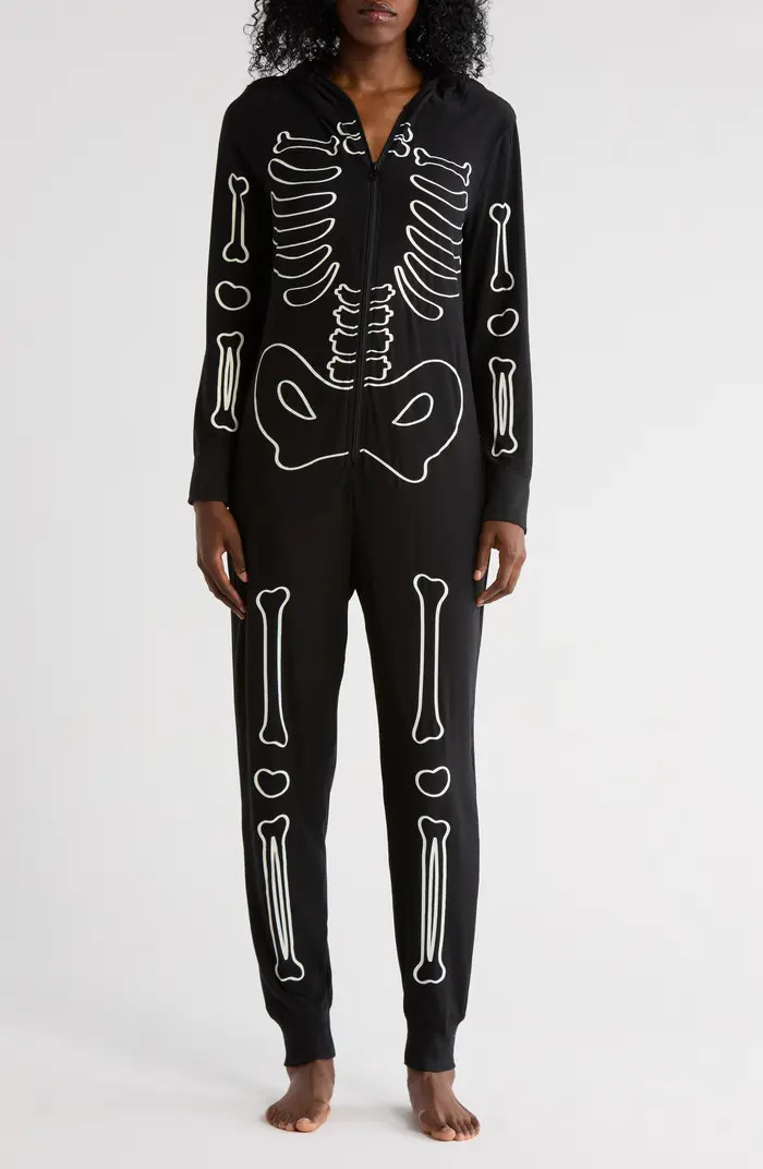 JACLYN Halloween Hooded One-Piece Pajamas | Nordstromrack | Nordstrom Rack