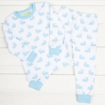 Blue Bunny Dreams Knit Loungewear | Classic Whimsy