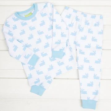 Blue Bunny Dreams Knit Loungewear | Classic Whimsy