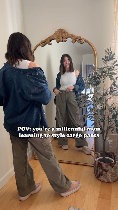 Millennial mom styling cargo pants 🤍

American Eagle 

#LTKstyletip #LTKVideo #LTKfindsunder50