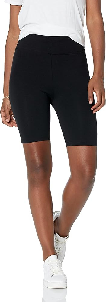 Amazon.com: The Drop Women's Jeannie High Rise Mid Length Bike Short, Black, M : Clothing, Shoes ... | Amazon (US)