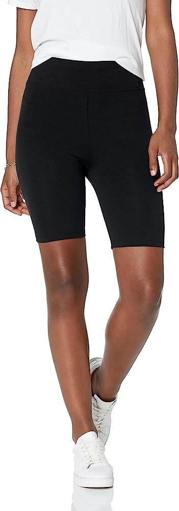 Amazon.com: The Drop Women's Jeannie High Rise Mid Length Bike Short, Black, M : Clothing, Shoes ... | Amazon (US)