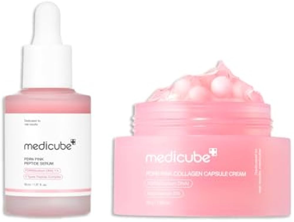 medicube Salmon PDRN Renewal Duo: Salmon DNA PDRN Pink Peptide Serum and Salmon DNA PDRN Pink Col... | Amazon (US)