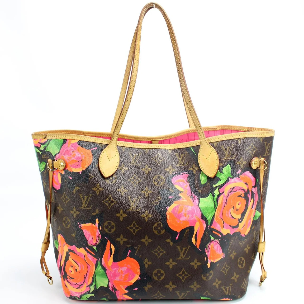 Neverfull MM Roses Monogram | Keeks Designer Handbags