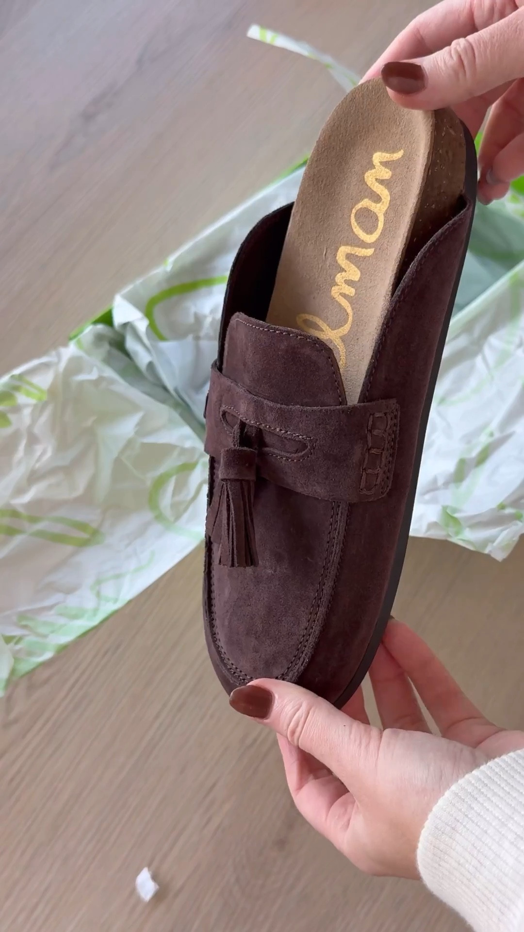 Viral mules on sale and they are even better in person! The chocolate brown is gorgeous and will go with everything! They are incredibly comfortable too! 

Mule | Sam Edelman | tassel mule | chocolate brown shoe | slip on | classic shoe 

#LTKStyleTip #LTKShoeCrush 

#LTKSeasonal