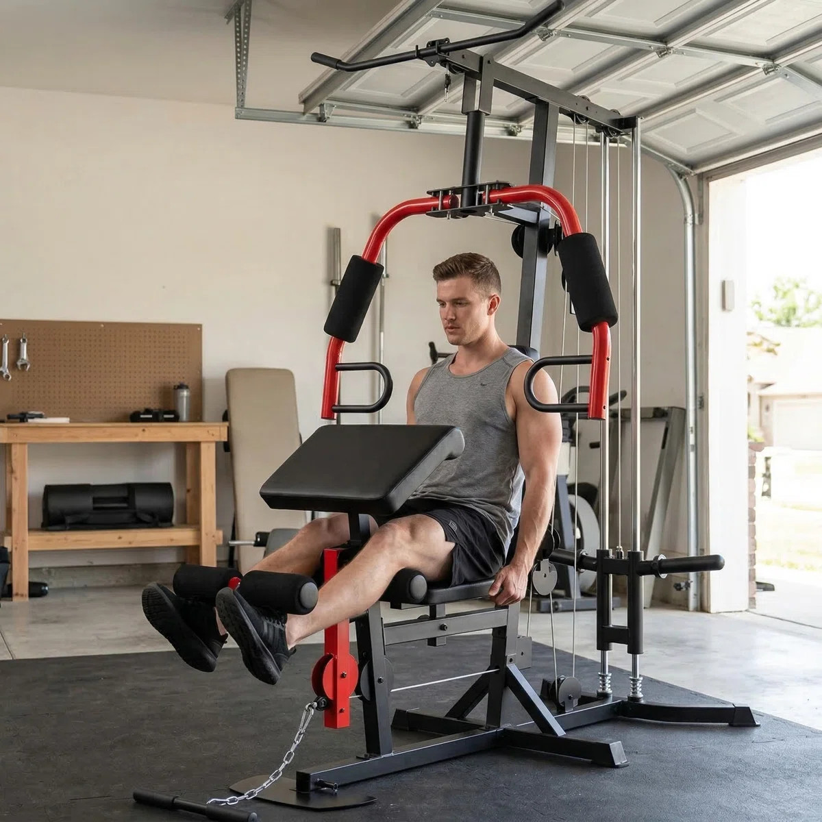 4-In-1 Complete Home Gym Station - 90+ Exercises With Dual-Action Press Arms, Ultra-S... | Wayfair North America
