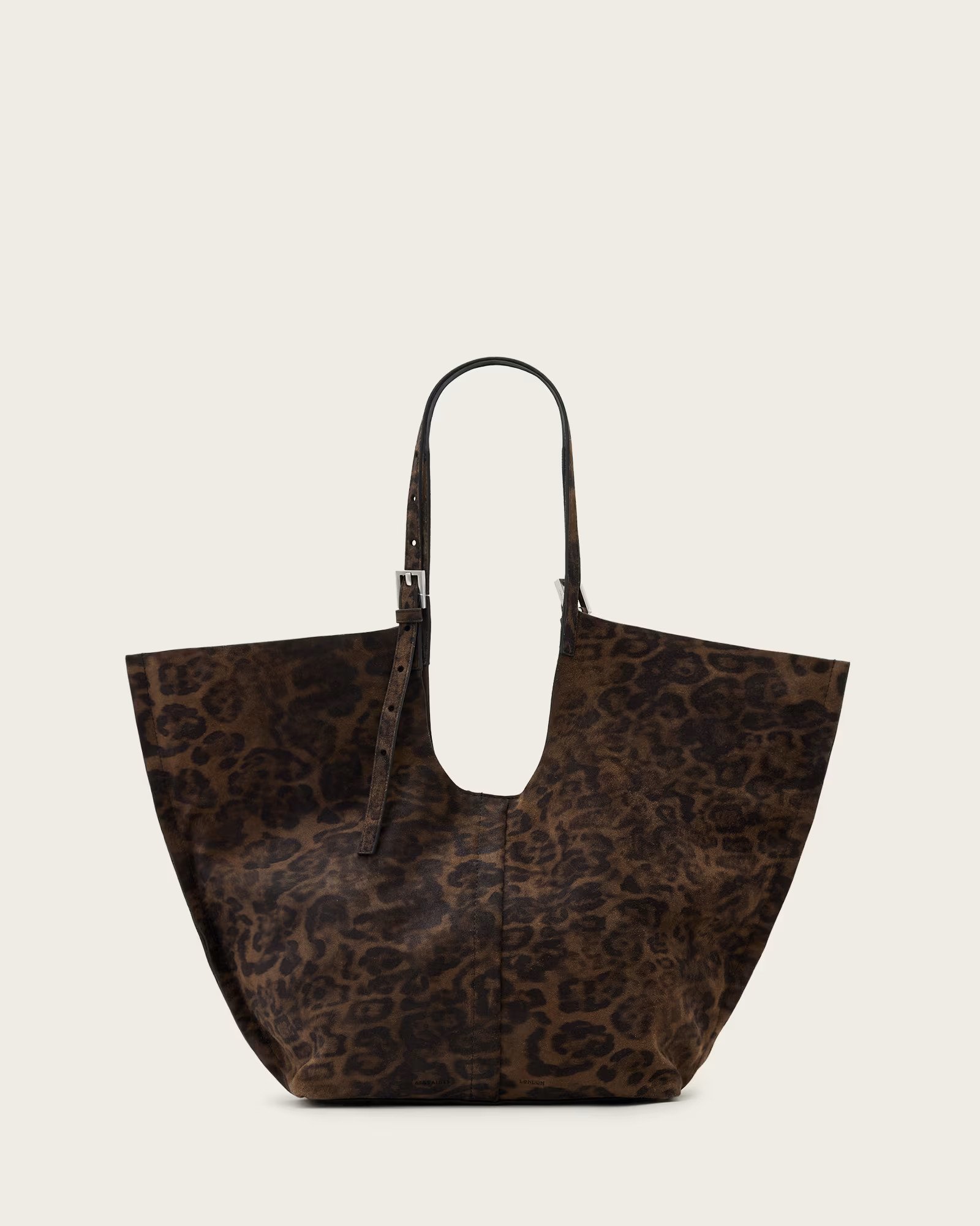 Ara Leopard Print Suede Tote Bag | AllSaints US