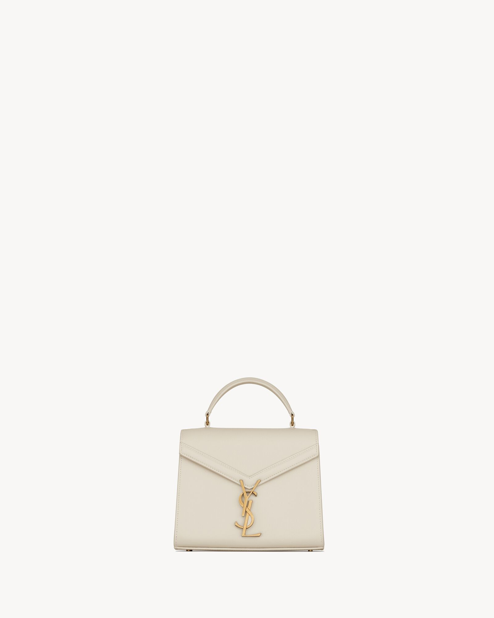 CASSANDRA Mini top handle bag in grain de poudre embossed leather | Saint Laurent Inc. (Global)