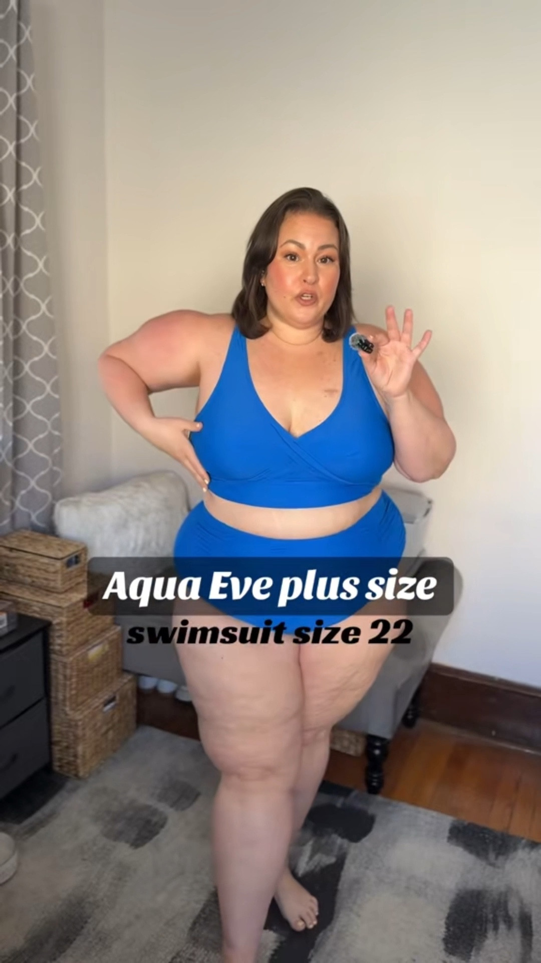Plus size tummy control 2 piece swimsuit 👏🏼 it comes in more colors & sizes up to 28 plus! 

I’m 317 with 63” hips wearing a 22 for reference. 

#plussizeswimsuit 
Plus size swimsuit 

#LTKSeasonal #LTKSwim #LTKPlusSize