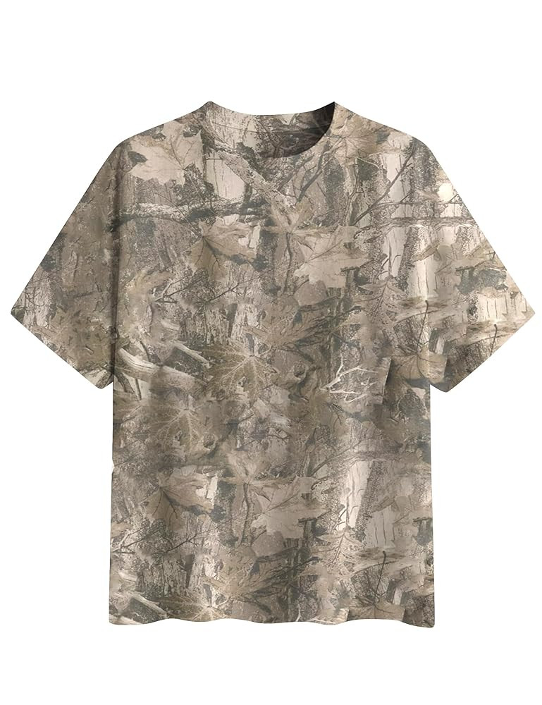 Oversized Camo T Shirts for Women Men Maple Leaf Short Sleeve Camo Tee Shirt Summer Casual Graphi... | Amazon (US)