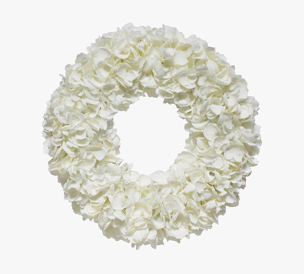 Faux Dried Hydrangea Wreath | Pottery Barn (US)