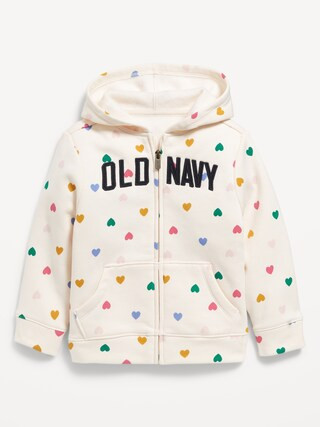 Logo-Graphic Zip Hoodie for Toddler Girls | Old Navy (US)