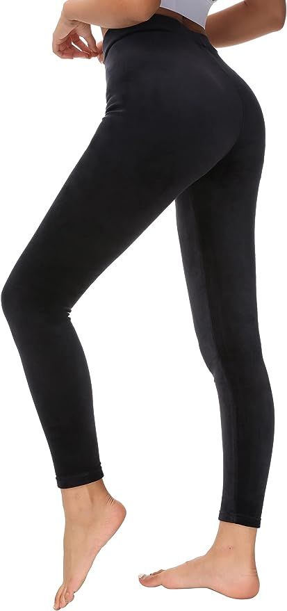 Dolcevida Women Cozy Velour Legging High Waist Buttery Soft Warm Velvet Stretch Seamless Yoga Pan... | Amazon (US)