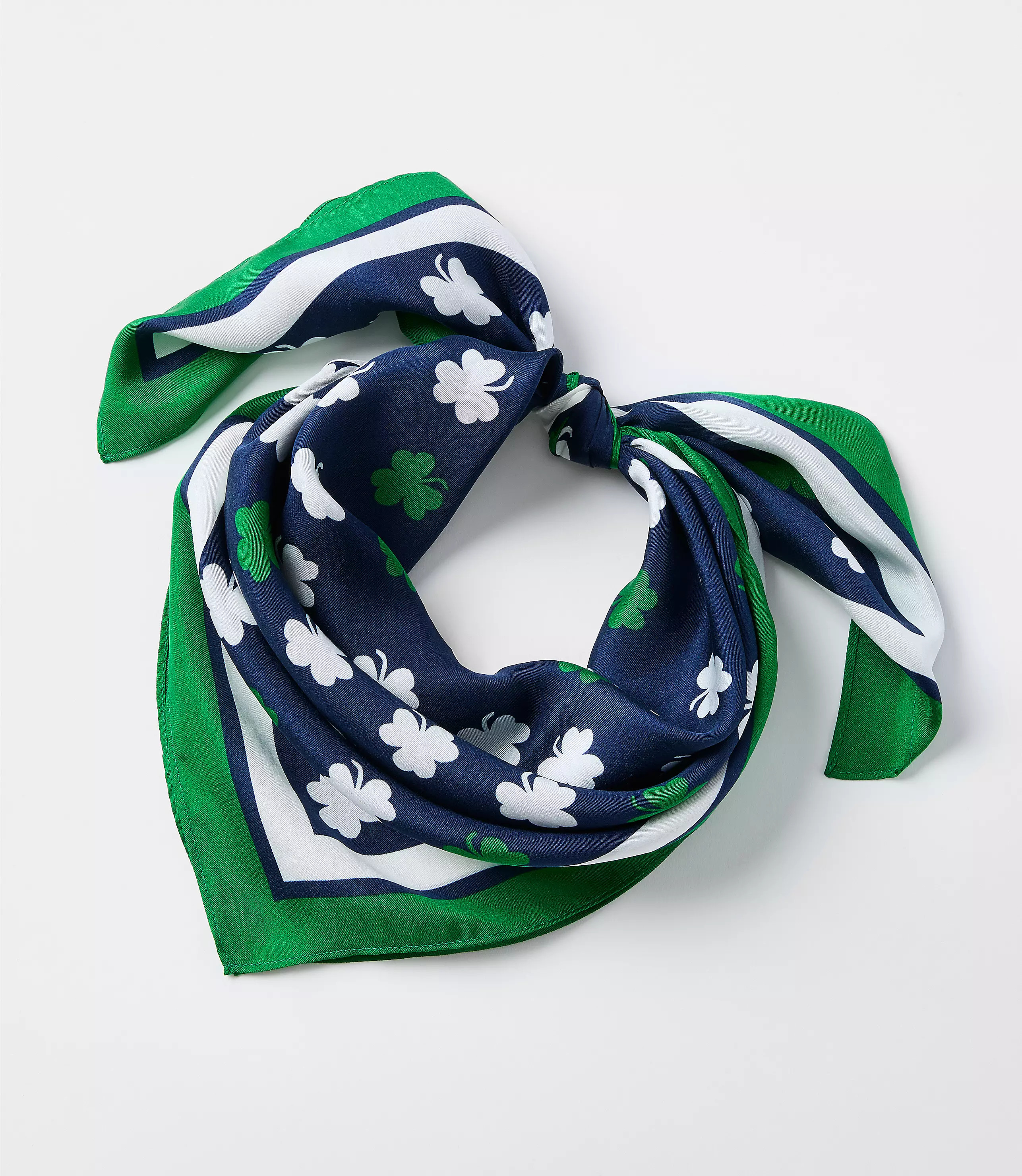 Shamrock Silk Square Scarf | LOFT
