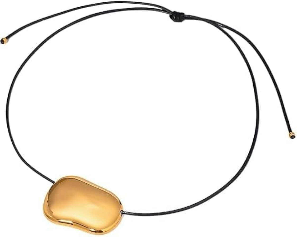 18K Chunky Gold Necklaces silver chunky necklace for women Long Pendant Necklace black necklace c... | Amazon (US)