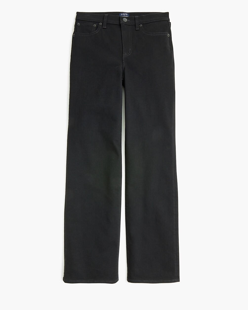 Black wide-leg full-length jean in all-day stretch | J.Crew Factory