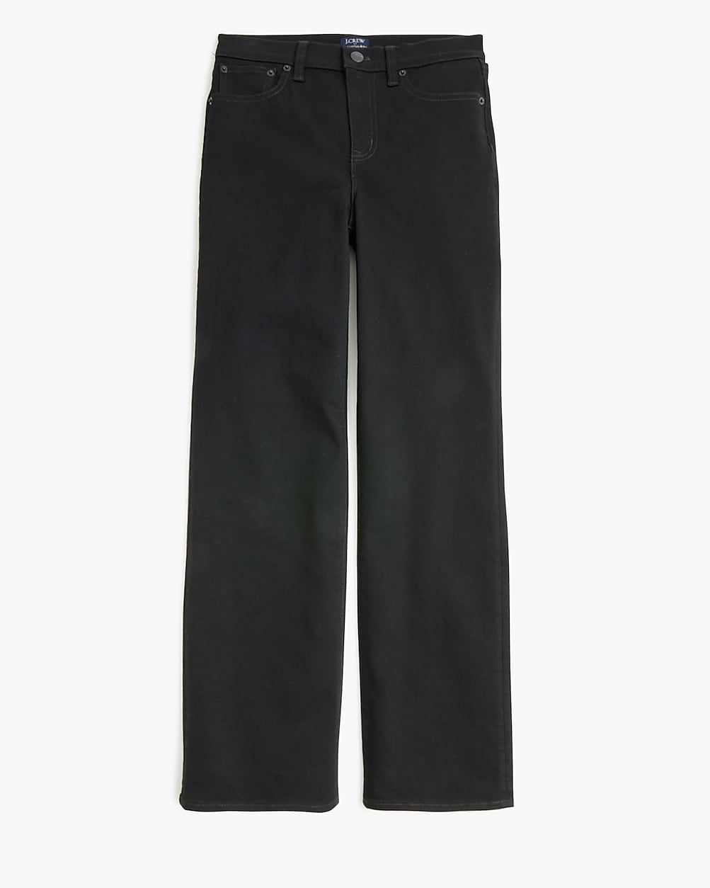 Black wide-leg full-length jean in all-day stretch | J.Crew Factory