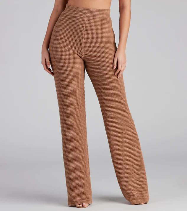 Trendy Textures High Waist Pants | Windsor Stores