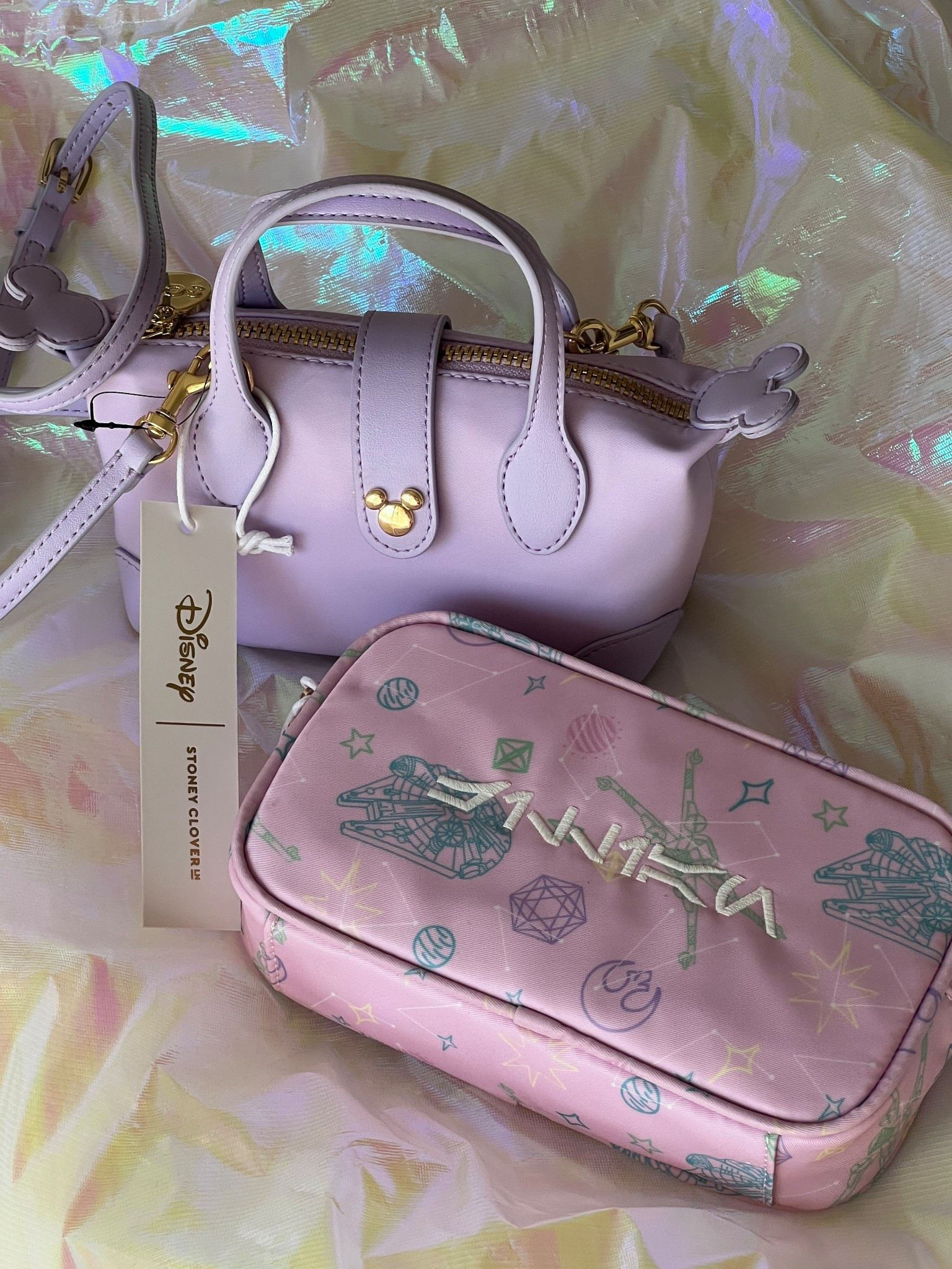 Magic mail from Stoney Clover Lane! ✨

Got the lollipop Mickey and friends Pouchette and had to get the light side print petite pouch with my name embroidered in Aurebesh (the star wars language!) 

Ig: @jkyinthesky

#disney #disneystyle #starwars #starwarsstyle #starwarsgirl #starwarsfan #starwarsaesthetic #starwarsaccessories #mickeyandfriends #disneygirl #disneyaesthetic #stoneyclover #stoneycloverlane #disneyaccessories 

#LTKStyleTip #LTKFamily #LTKItBag