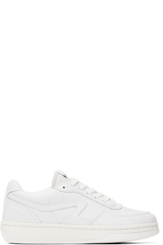 White Retro Court Sneakers | SSENSE