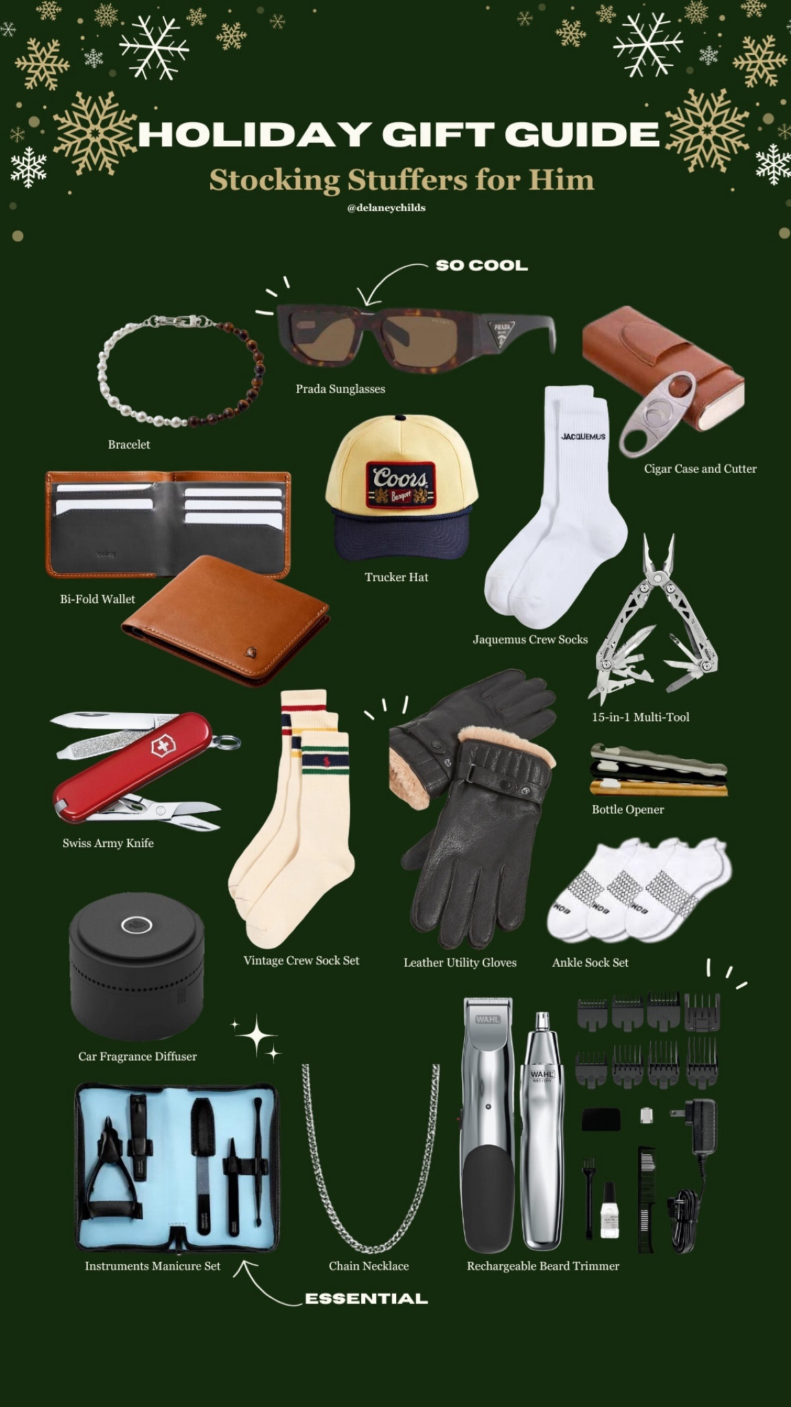 🎁✨ Gift Guide 2023 ✨🎁
Stocking Stuffers for Him

#LTKHoliday #LTKGiftGuide #LTKmens