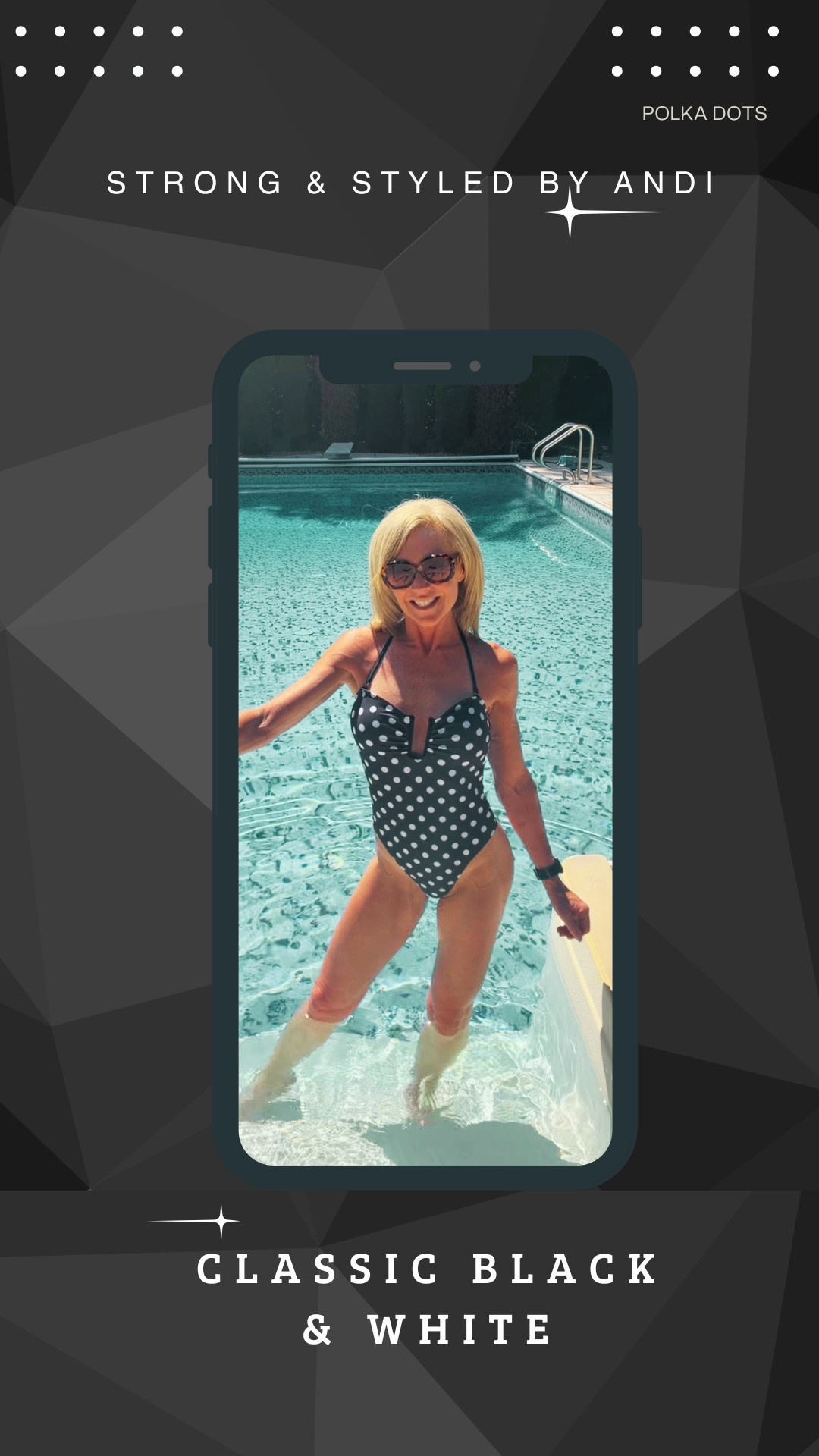 A little polka dot moment. 🖤🤍This one piece is equal parts, chic and flattering, and it’s one you’ll reach for all summer long! Shop links below.

#LTKootd #LTKSwim #LTKdayinmylife