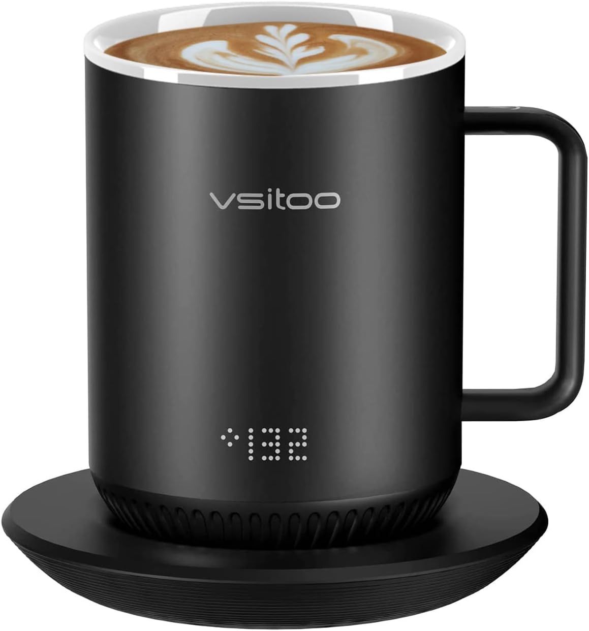 VSITOO S3 Temperature Control Smart Mug with Lid, Coffee Mug Warmer with Mug for Desk Home Office... | Amazon (US)