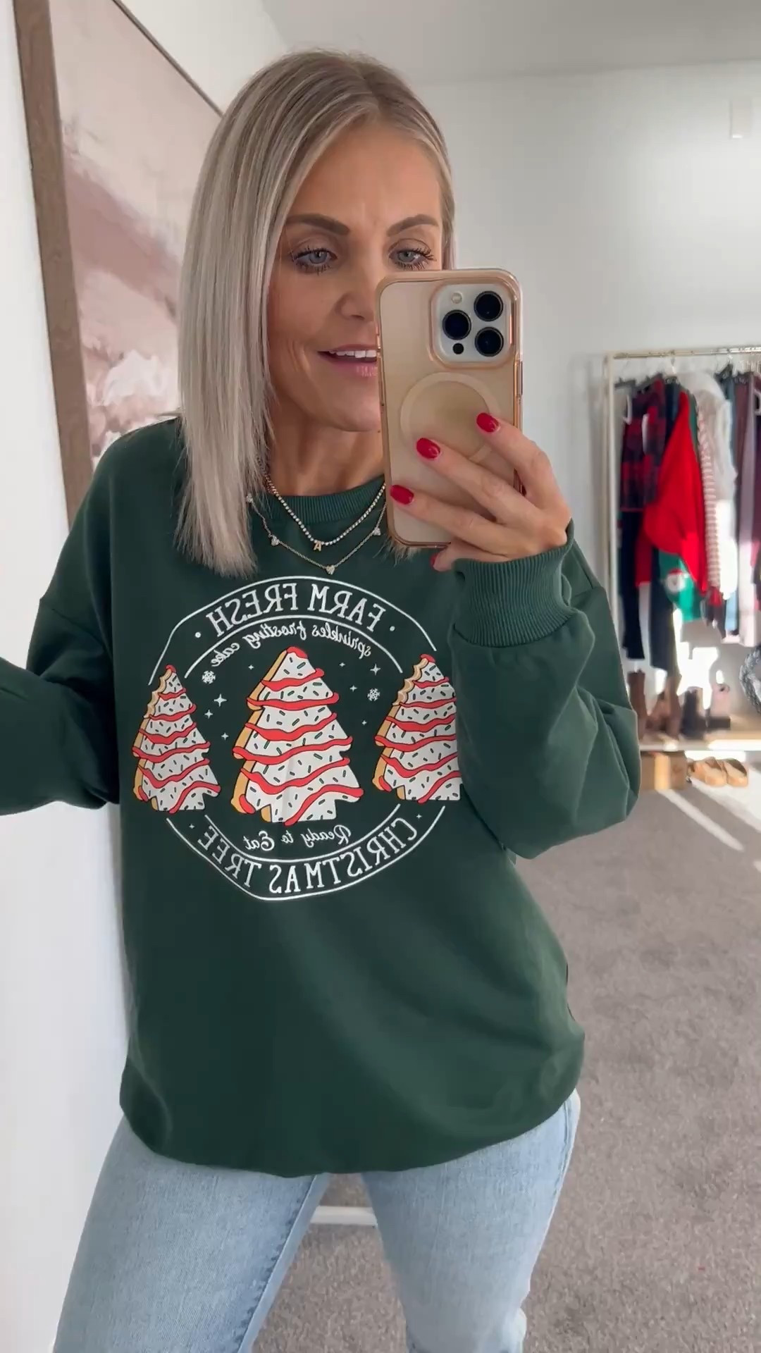 Amazon Holiday Outfit❤️
Absolutely loving this graphic sweatshirt for Christmas! So cute with jeans or leggings!

Christmas outfits, Christmas style, holiday style, holiday outfits, Christmas sweater, holiday style, Amazon finds, Amazon Christmas finds, Amazon fashion finds, Amazon holiday style, holiday party outfit

#LTKFindsUnder50 #LTKHoliday #LTKSeasonal