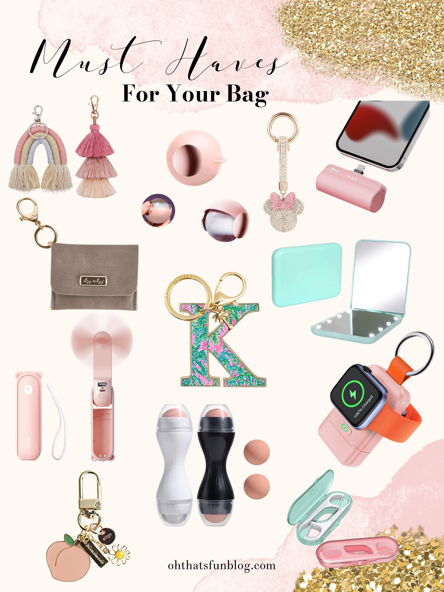 These are must haves to keep in your purse or accessorize your bag to the next level! I love adding charms to my handbags to personalize them, like tassels or pompoms. Cute keychains are perfect for bag charms!

#handbag #purse #musthaves #travelmusthaves 

#LTKFind #LTKitbag #LTKtravel