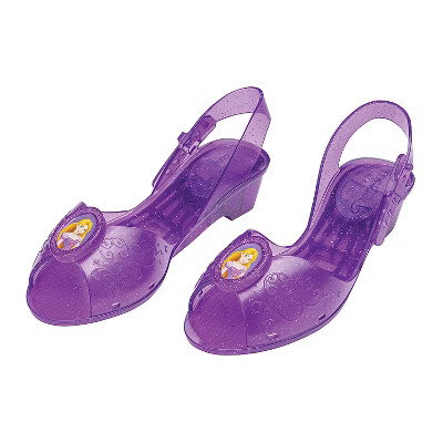 Girl's Disney's Tangled Rapunzel Jelly Shoes - Size 11/12 | Target