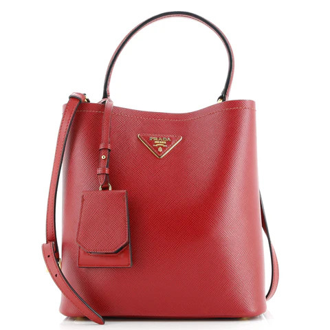 Panier Bucket Bag Saffiano Leather Medium | Rebag