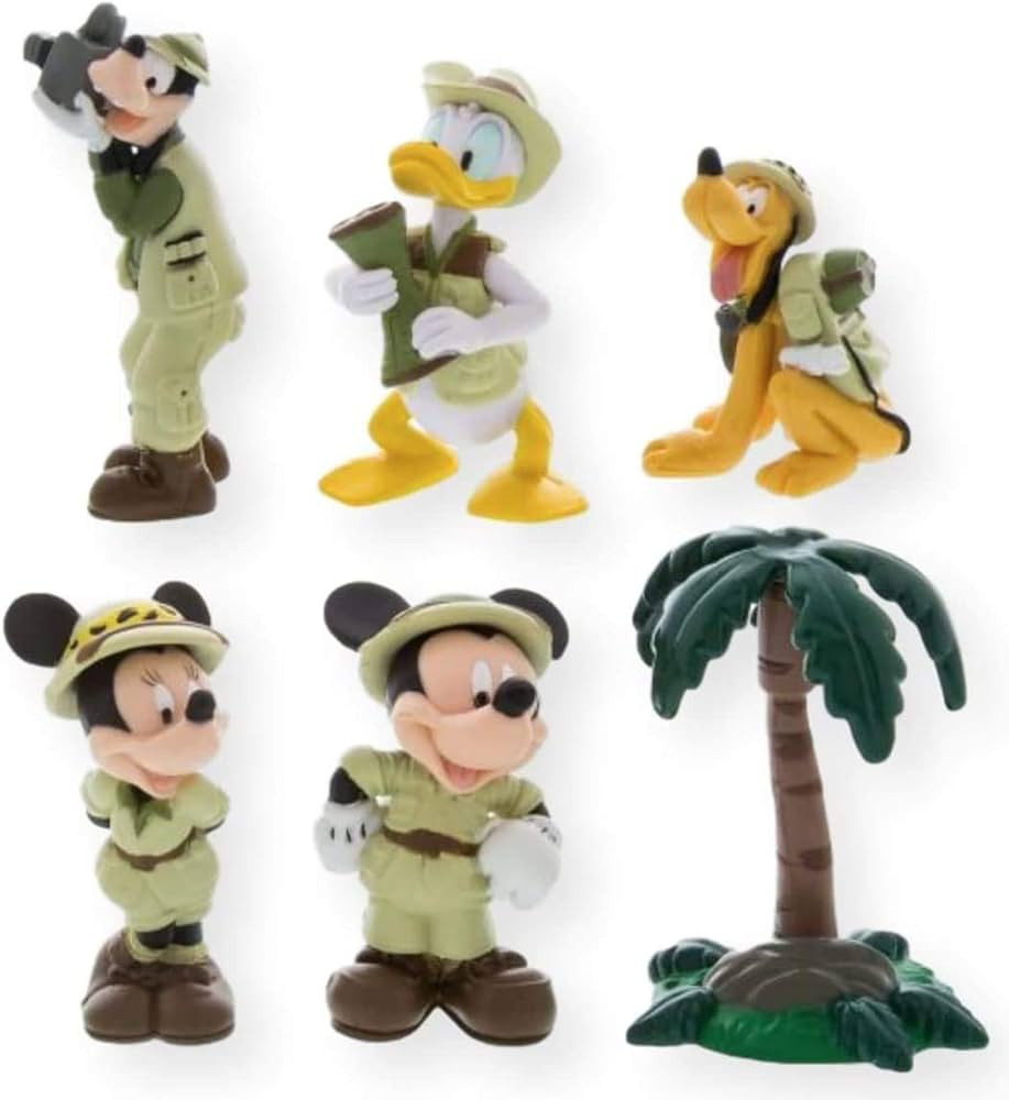 Disney Parks Exclusive - Cake Topper Figures - Mickey and Friends On Safari | Amazon (US)
