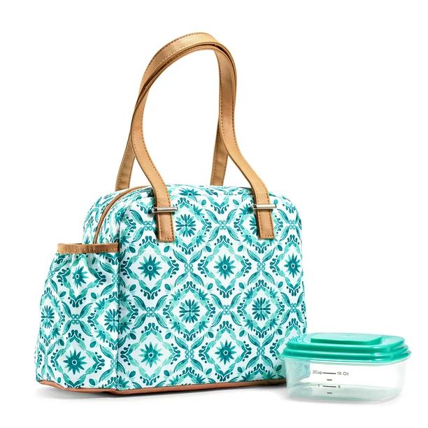 Lunch on the Go | Lunch Bag for Women | Insulated Lunch Tote for Ladies, Girls, Female | Large Re... | Walmart (US)