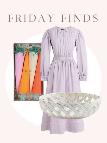 Surprise Carrots, a lovely lavender Easter dress and a woven serving bowl!

#LTKFind #LTKunder100 #LTKSeasonal