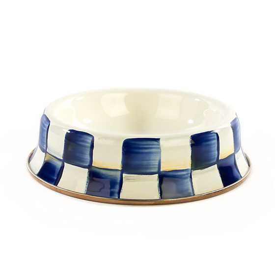 Royal Check Enamel Cat Dish | MacKenzie-Childs