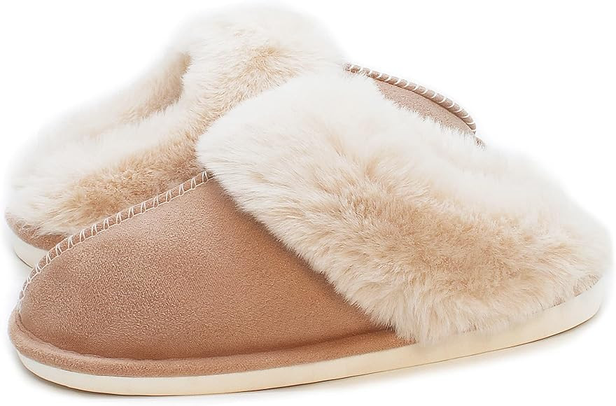 Adorllya House Slippers for Woman Men, Fuzzy Fluffy Memory Foam Slip on House Shoes Anti-Skid Sup... | Amazon (CA)