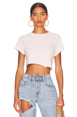 RE/DONE x Hanes Cropped 60's Slim Tee in White from Revolve.com | Revolve Clothing (Global)