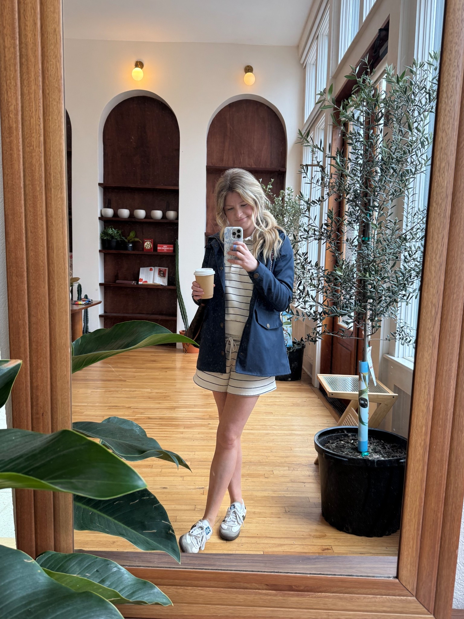 Rainy morning with my sister. Coffee and plant shopping. I live in this short/sweatshirt set. It is so comfortable!

#LTKStyleTip #LTKActive