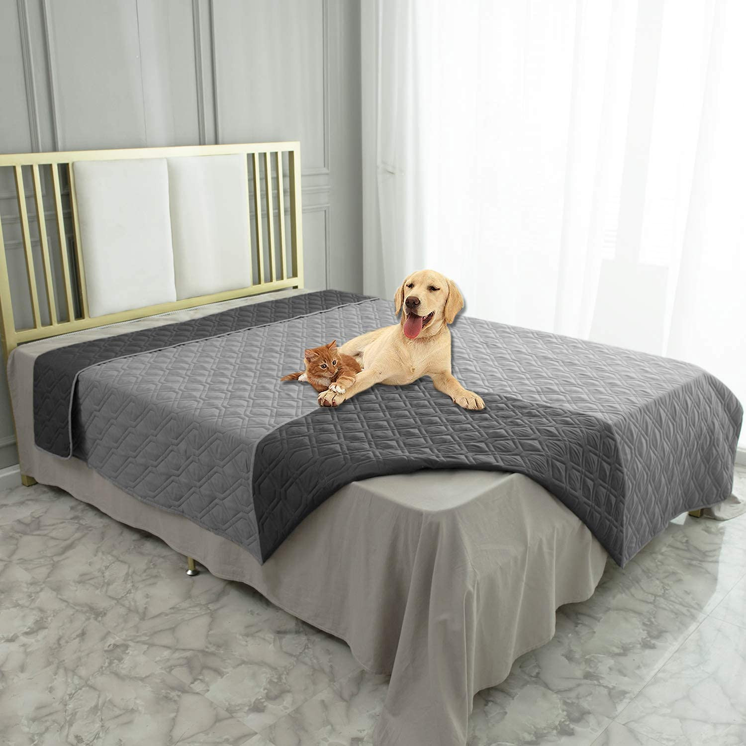Ameritex Waterproof Dog Bed Cover Pet Blanket for Furniture Bed Couch Sofa Reversible | Amazon (US)